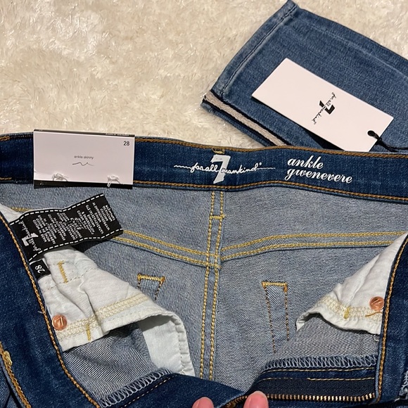 🌟NWT🌟 7 For All Mankind Ankle Skinny Gwenevere size 28! - Picture 5 of 10